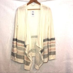 Cloud Chaser White Striped Cardigan